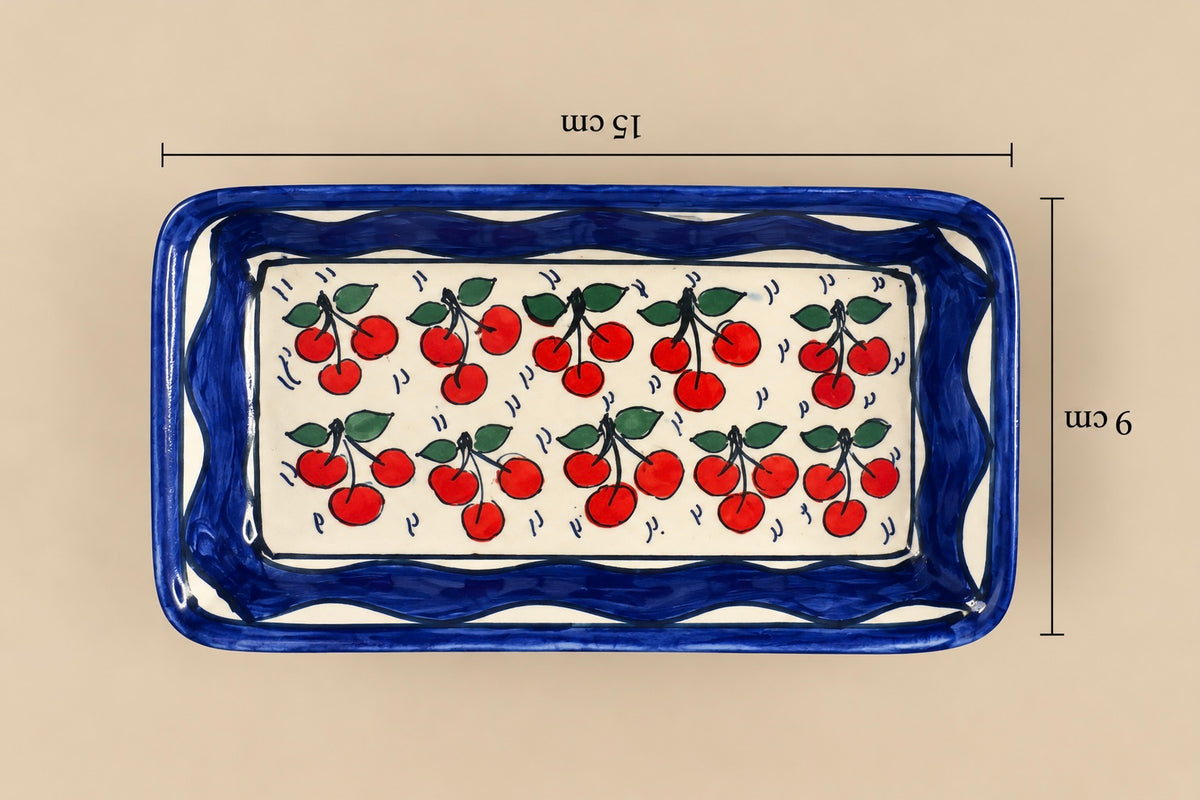 Cherries 9 x 15 Blue frame