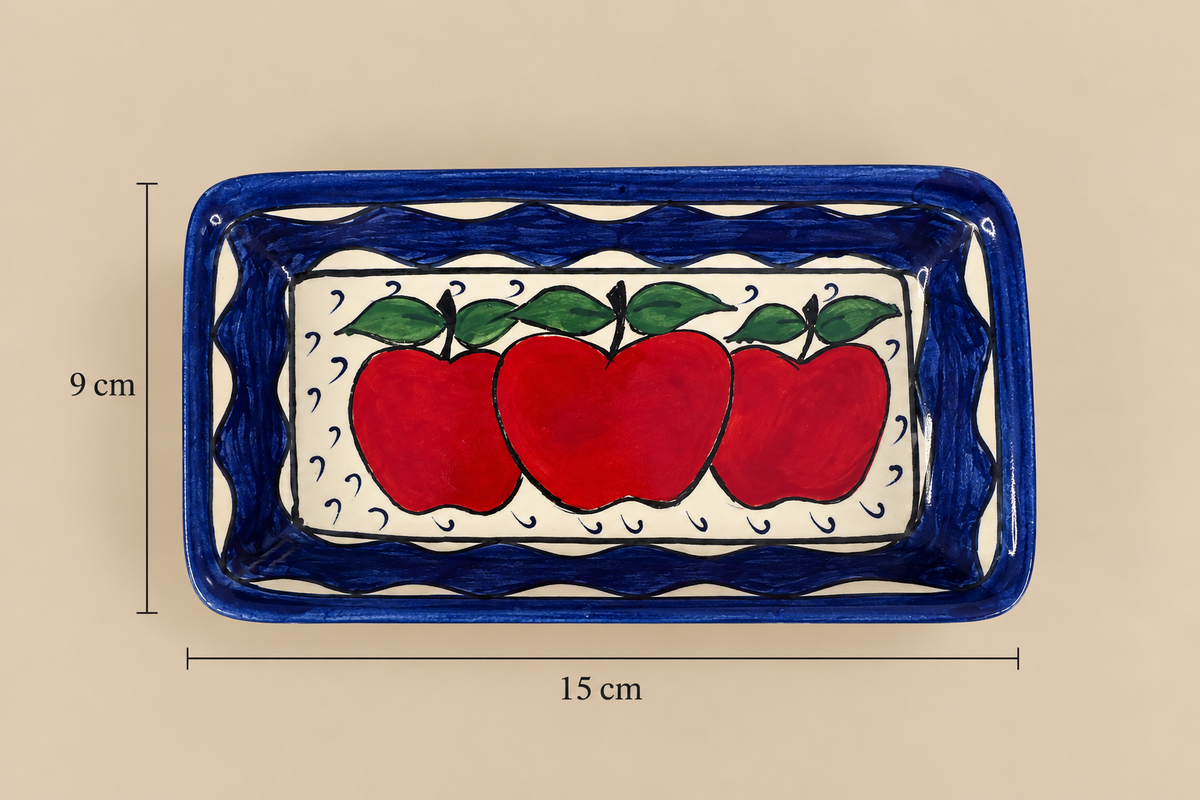 Apples 9 x 15 Blue frame