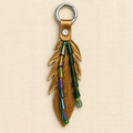 Leather feather small
