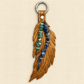 Leather feather large